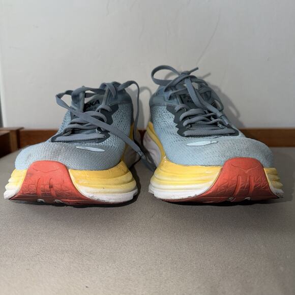 Hoka One One Bondi 8 Mens Size 8D Blue Yellow Athletic Running Shoes Sneakers main image 7